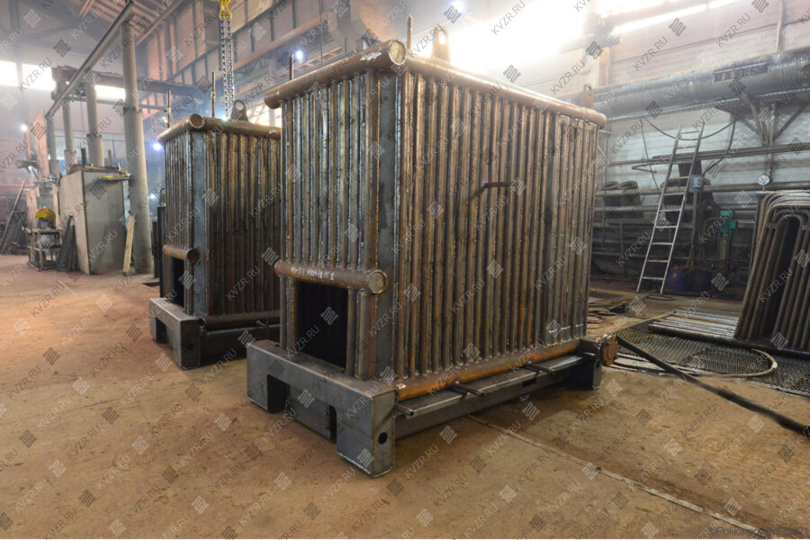 Устройство котла с водяными колосниками