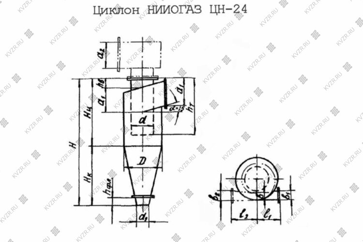 Циклон цн 24 чертеж